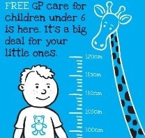 Free GP Care for under 6 year olds Ireland