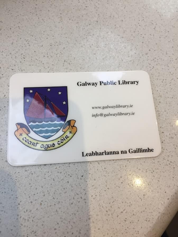 Image of a an Irish Public Library card