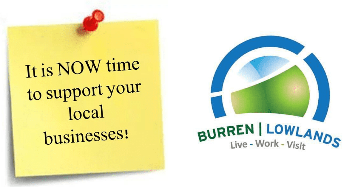 Image of Burren Lowlands logo and to support local companies